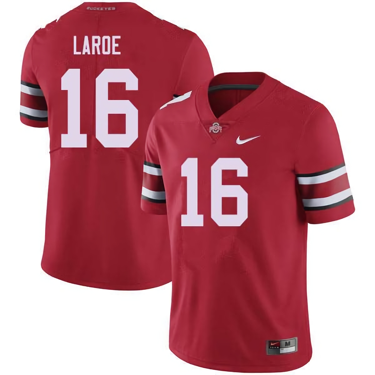 Jagger LaRoe Ohio State Buckeyes Men's NCAA #16 Nike Red College Stitched Football Jersey BZC3856ZQ